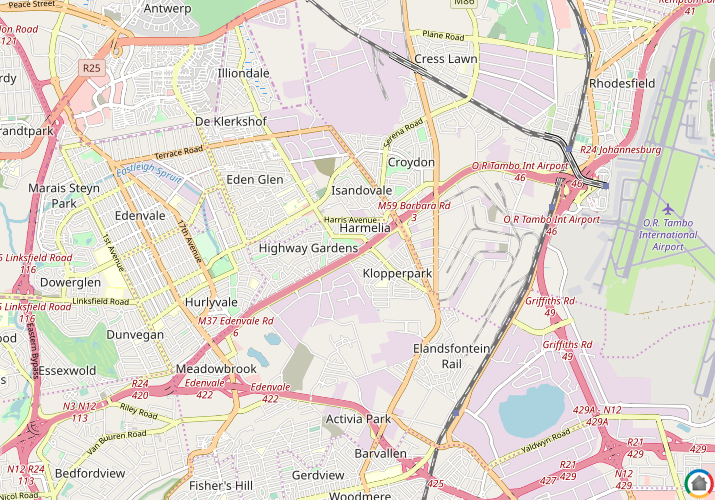 Map location of Harmelia